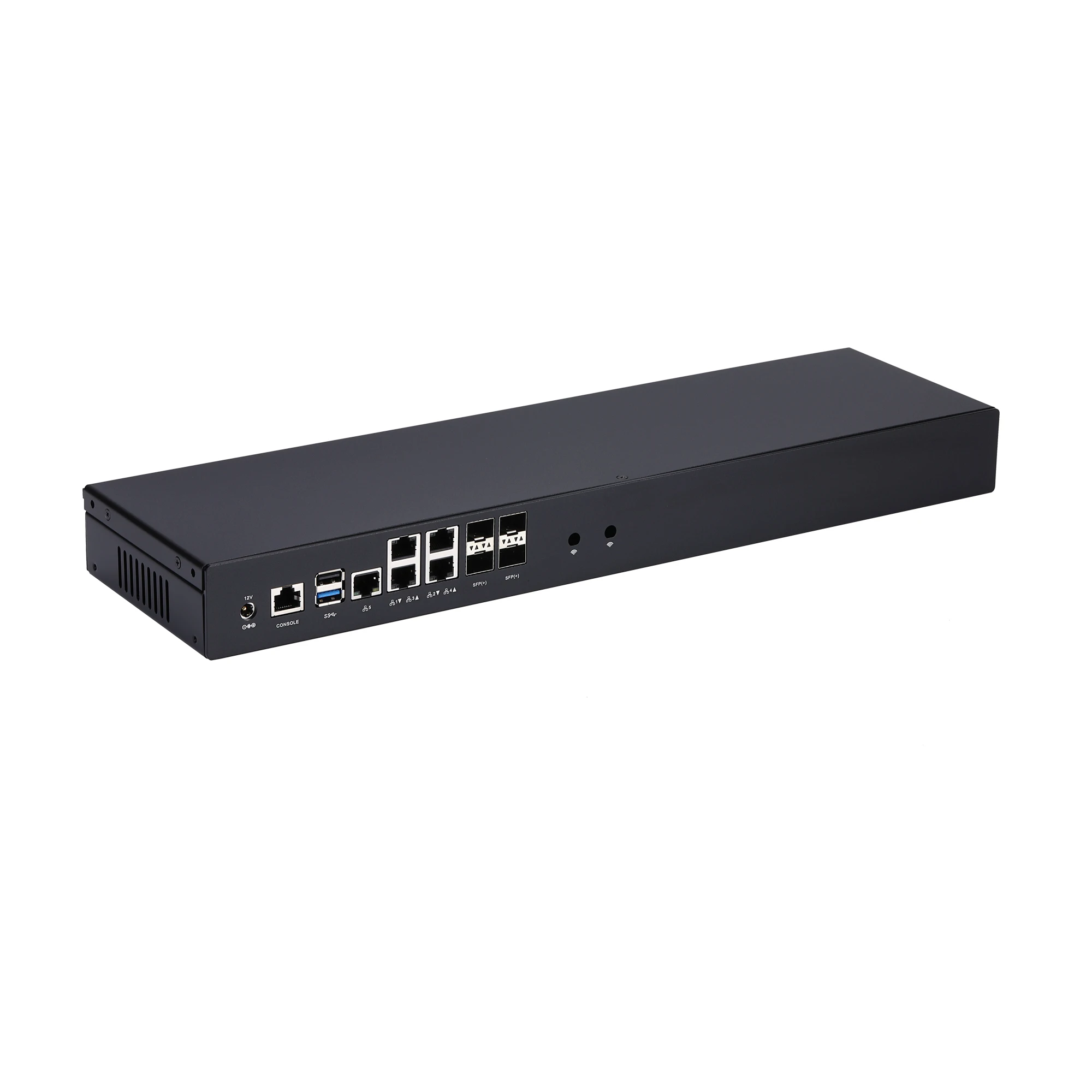 Qotom Mini PC Atom C3558 C3758R C3758 C3808 พร้อม AES-NI NIC SFP + คอมพิวเตอร์สนับสนุน 5G Q20300G9-1U