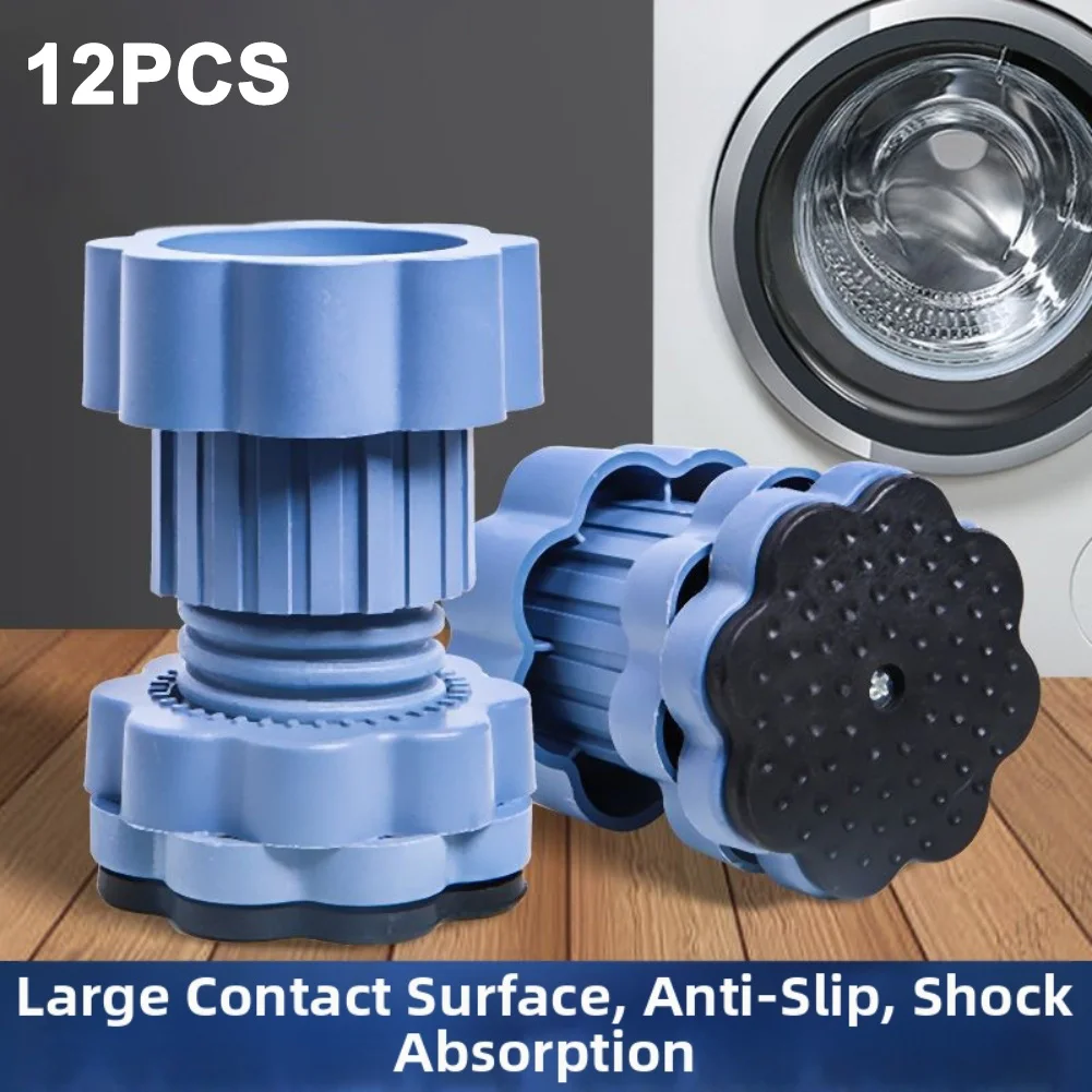 12PCS Washing Machine Feet Pads With Vibration Dampening And Anti-Slip Features To Floors And Reduce Appliance Noise