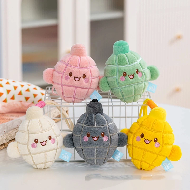 Kreatywne pluszowe zabawki, breloczek w kształcie granatu z kreskówki, zabawny wisiorek do plecaka, dekoracja wnętrza samochodu, prezent.