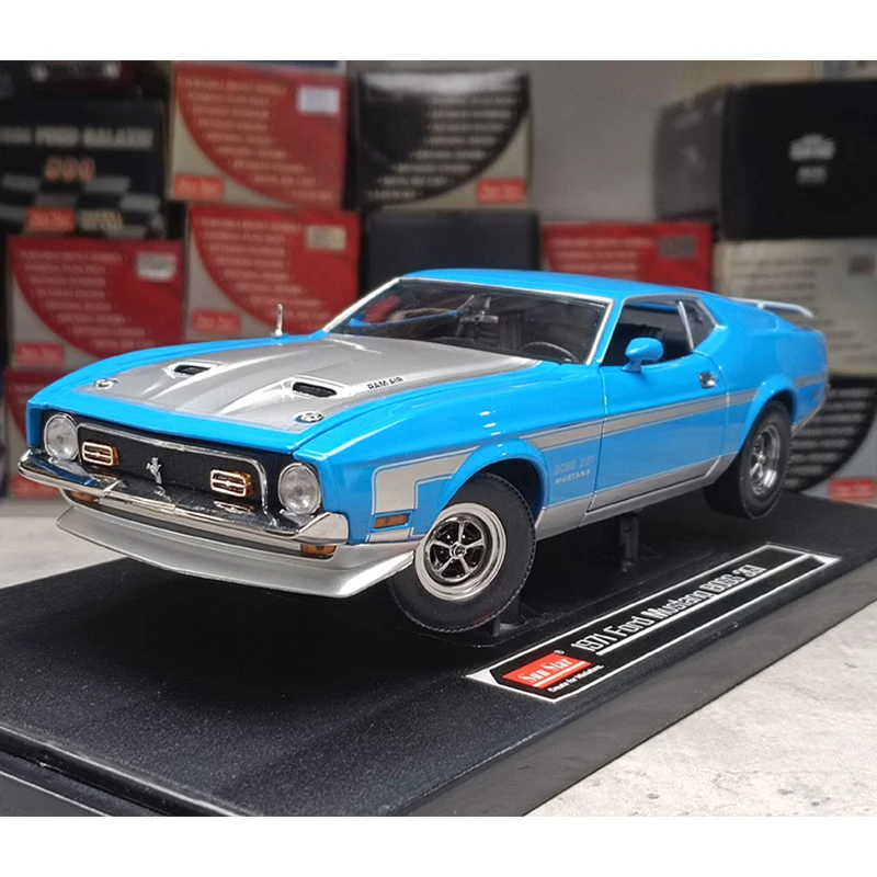 

Diecast Original 1:18 Scale 1971 Ford Mustang Boss 351 Simulation Alloy Car Model Display Collectible Souvenir Gift Decoration