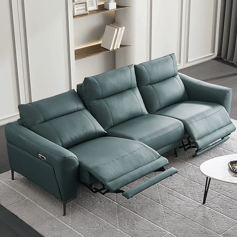 mFactory Wholesale  Luxury Design Corner Modular Leather Sofa And Couch Recliner Furniture Sectional Sofa l