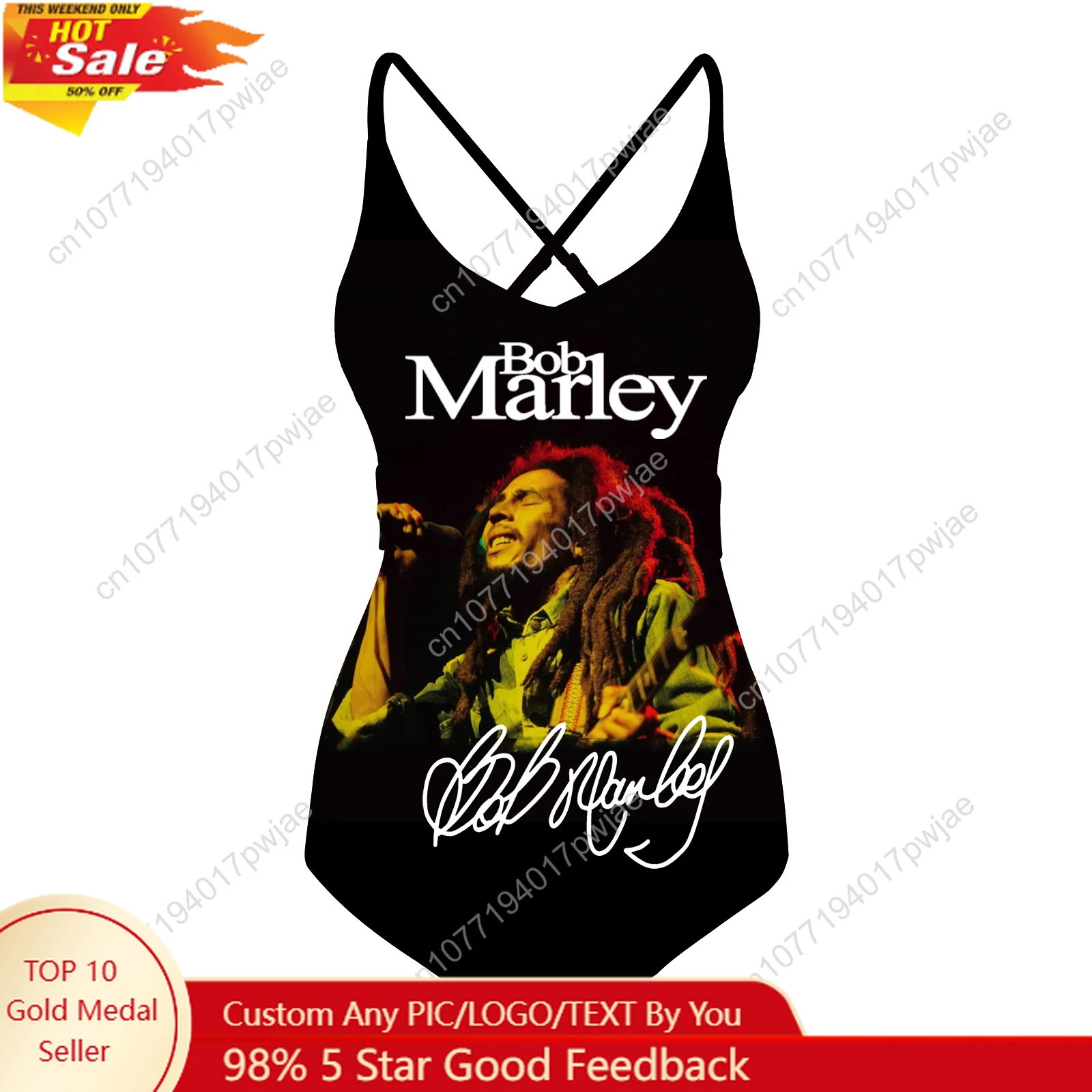 

Bob Marley Jamaica Singer Swimsuit Womens Sling Swimsuits Sexy Swimwear Pool Party Beach Bikini Summer Holiday Bathing Suits