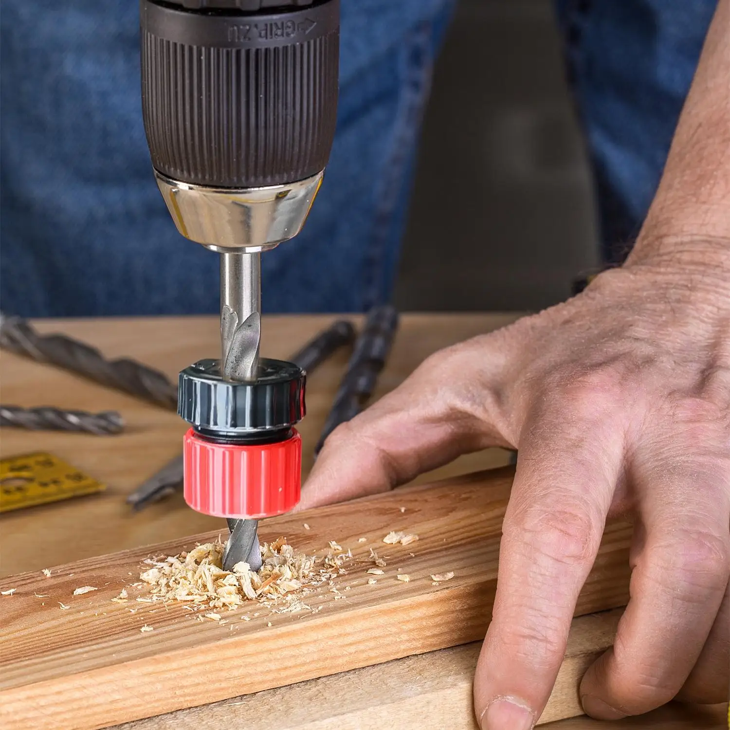 Tiefenkontroll-Bohrstopper-Set für Holzbearbeitung, Präzise Bohrtiefenkontrolle, Kunststoff-Begrenzungsringe für Tischlerei – Detail 6