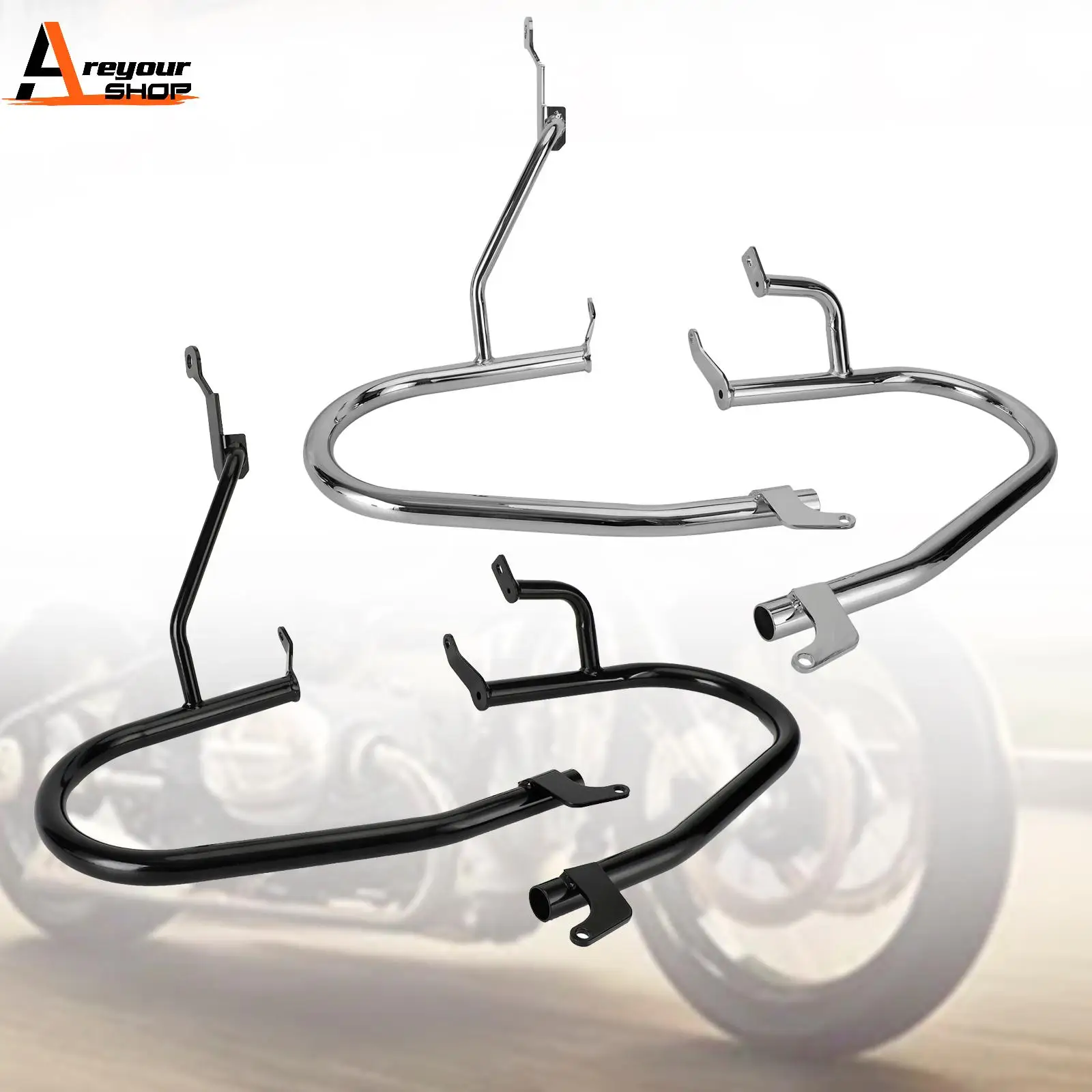 

Areyourshop Bumper Engine Protection Guard Crash Bar Steel fits for Bmw R18 20-22 2021 Chrome