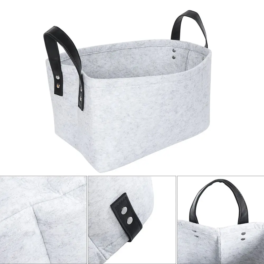 Home & Living Container Remote Control Holder Clothes Organizer Sundries Pouch Storage Basket Felt