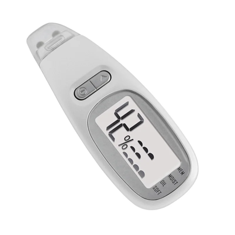 Analisador de pele portátil de precisão EMECE com display LCD digital para medição eficaz de umidade e óleo na pele