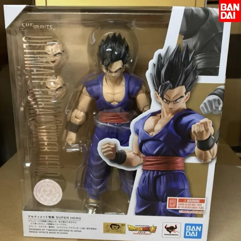 

New Bandai Original S.h.figuarts Shf Dragon Ball Super Ultimate Son Gohan Super Hero Anime Action Figure Finished Model Toy Gift