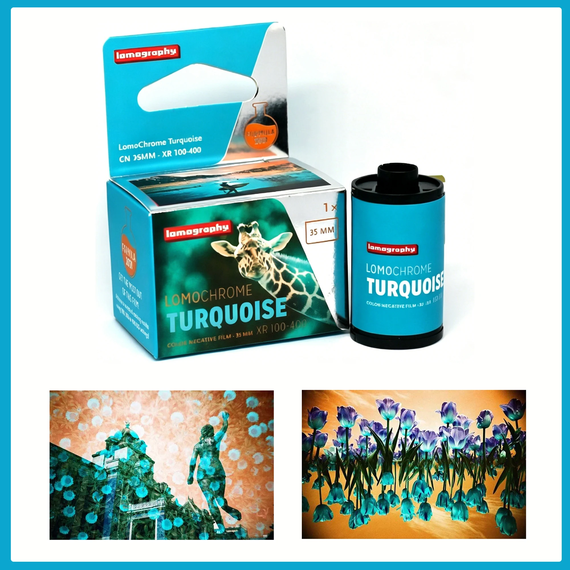 

1Roll Lomography Lomochrome Turquoise 135mm ISO 100-400 36EXP Color Negative Film