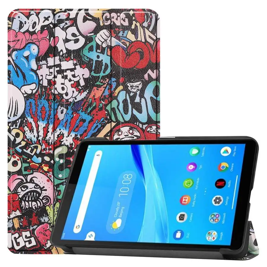 For Lenovo M7 3rd Gen TB-7306F 2021 Case For Lenovo Tab M7 Tablet Case TB-7305F TB-7305I Slim Cover Folding Stand Funda