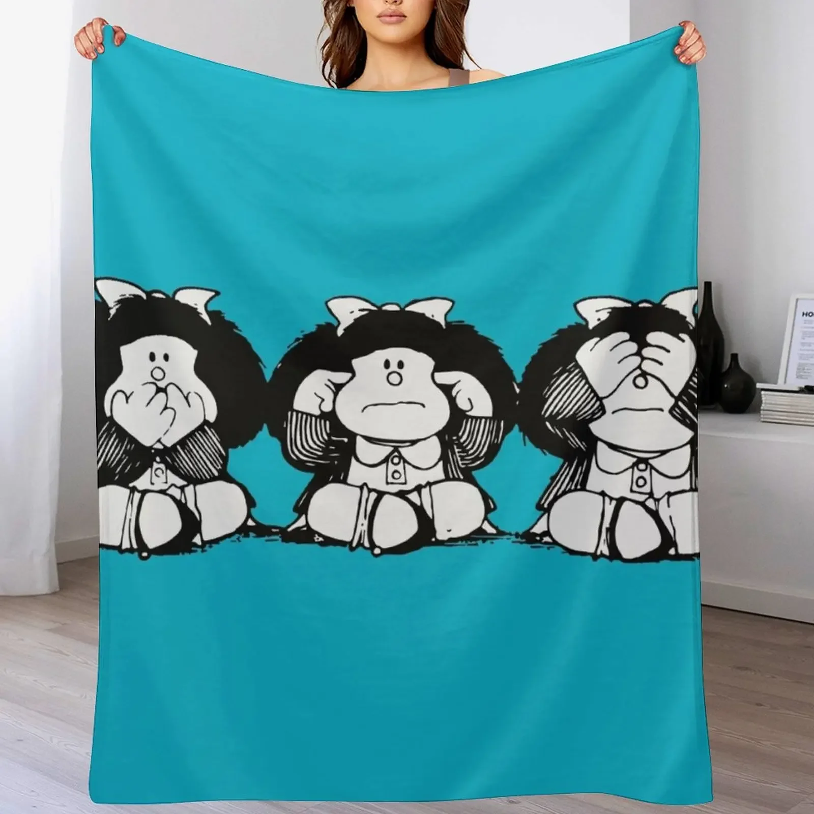 

New mafalda x Throw Blanket Fashion Sofas Soft Plaid Soft Big warm winter Blankets