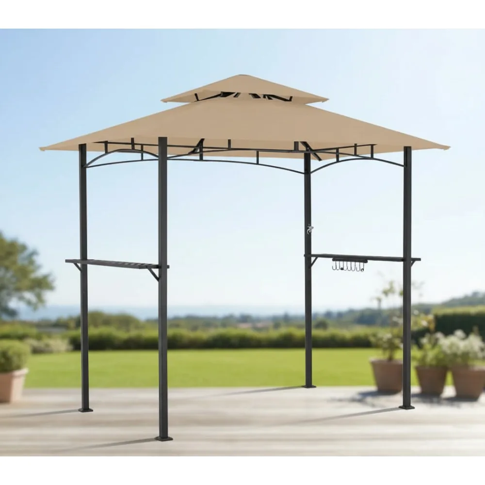 

Сменный навес для беседки-гриля — улучшенная ткань RIPLOCK 350, водонепроницаемая и огнезащитная для приготовления пищи на открытом воздухе