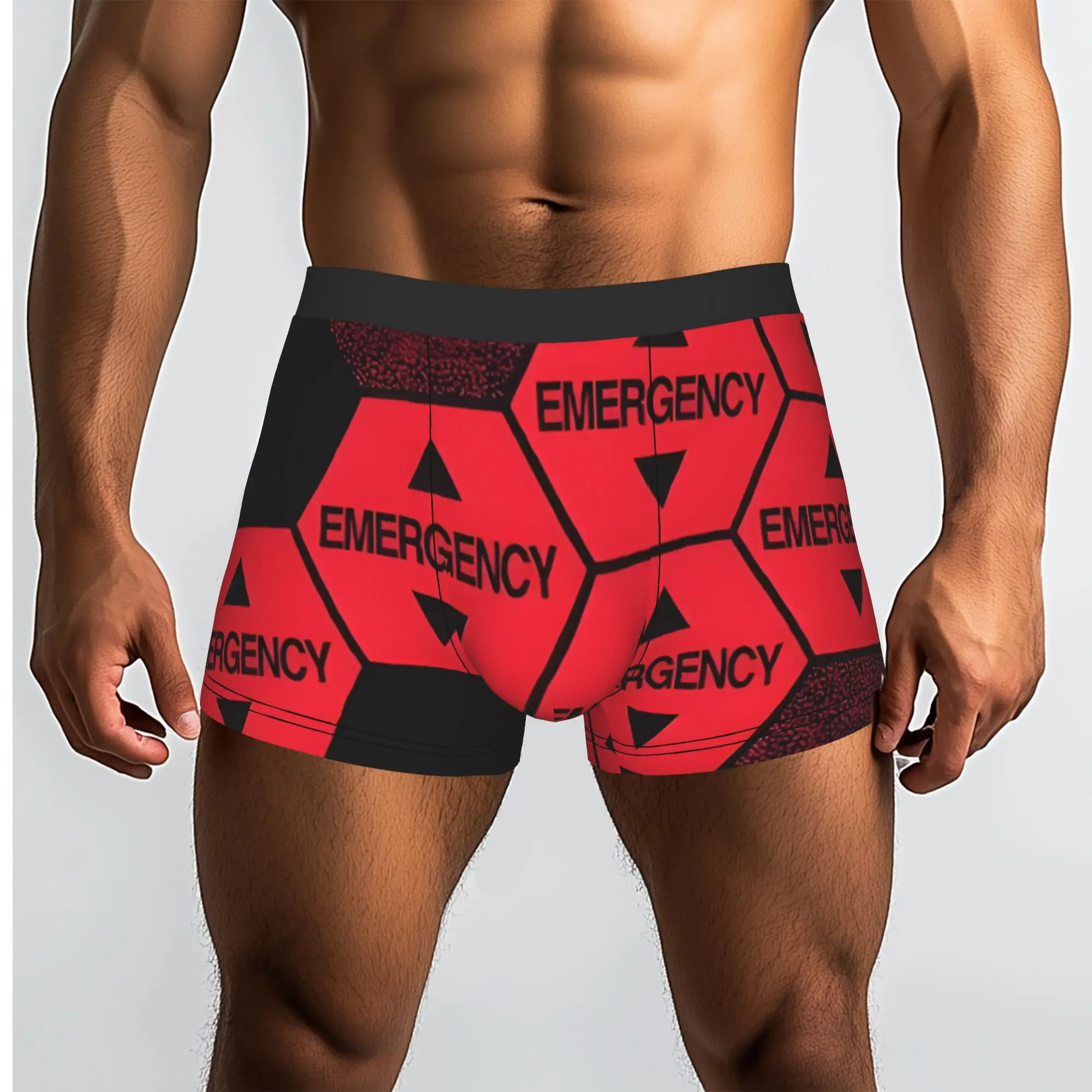 

Neon Genesis Evangelion GUI EMERGENCY Bandai EVA Underpants Homme Panties Male Underwear Ventilate Shorts Boxer Briefs