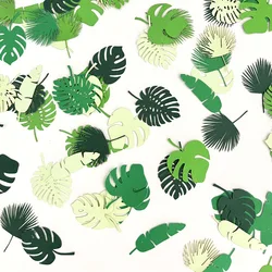 100pcs/pack Turtle Back Leaf Tropical Green Plant Wedding Throws Table Decoration Props
