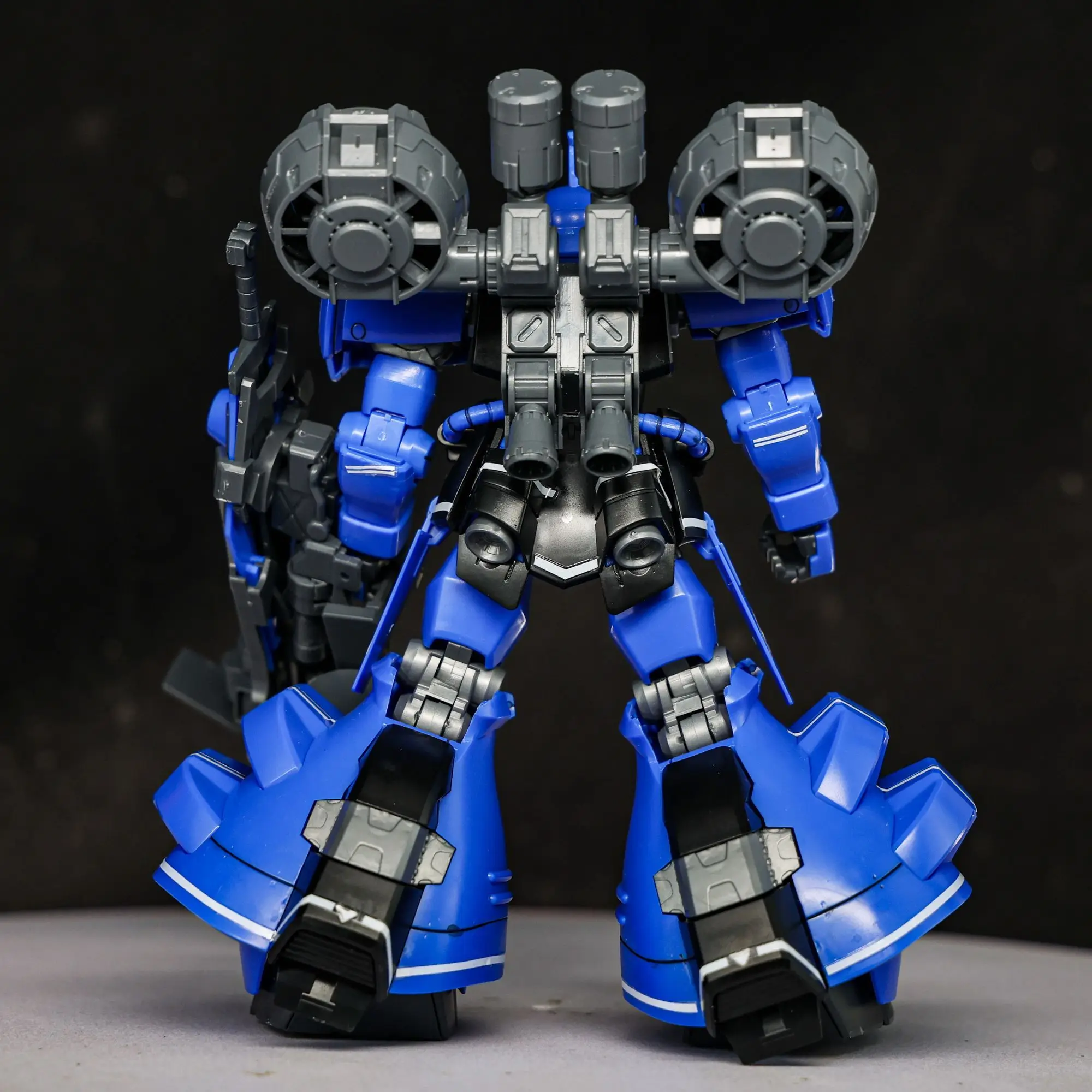 NEW STAR HG 1/144 MS-07B-3 Gouf Tiger Assembly Model Kit Flight Backpack Sets Action Figure Blue White Plastic Model Kits Custom