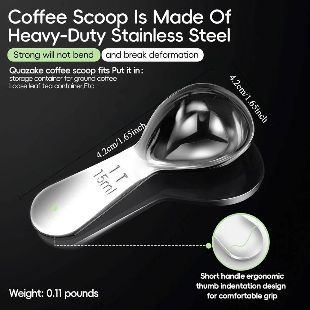 Precision Stainless Steel Coffee Scoop 2