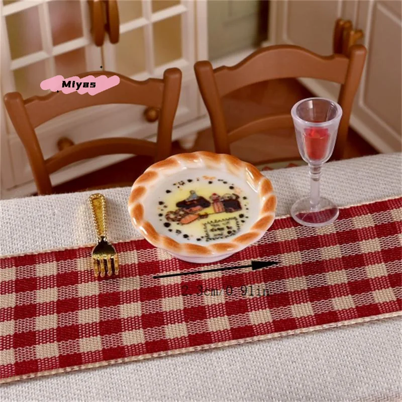 10 個ドールハウスミニチュア子犬犬プリントパンモデルかわいいドールハウスアクセサリー装飾ごっこ遊びおもちゃ