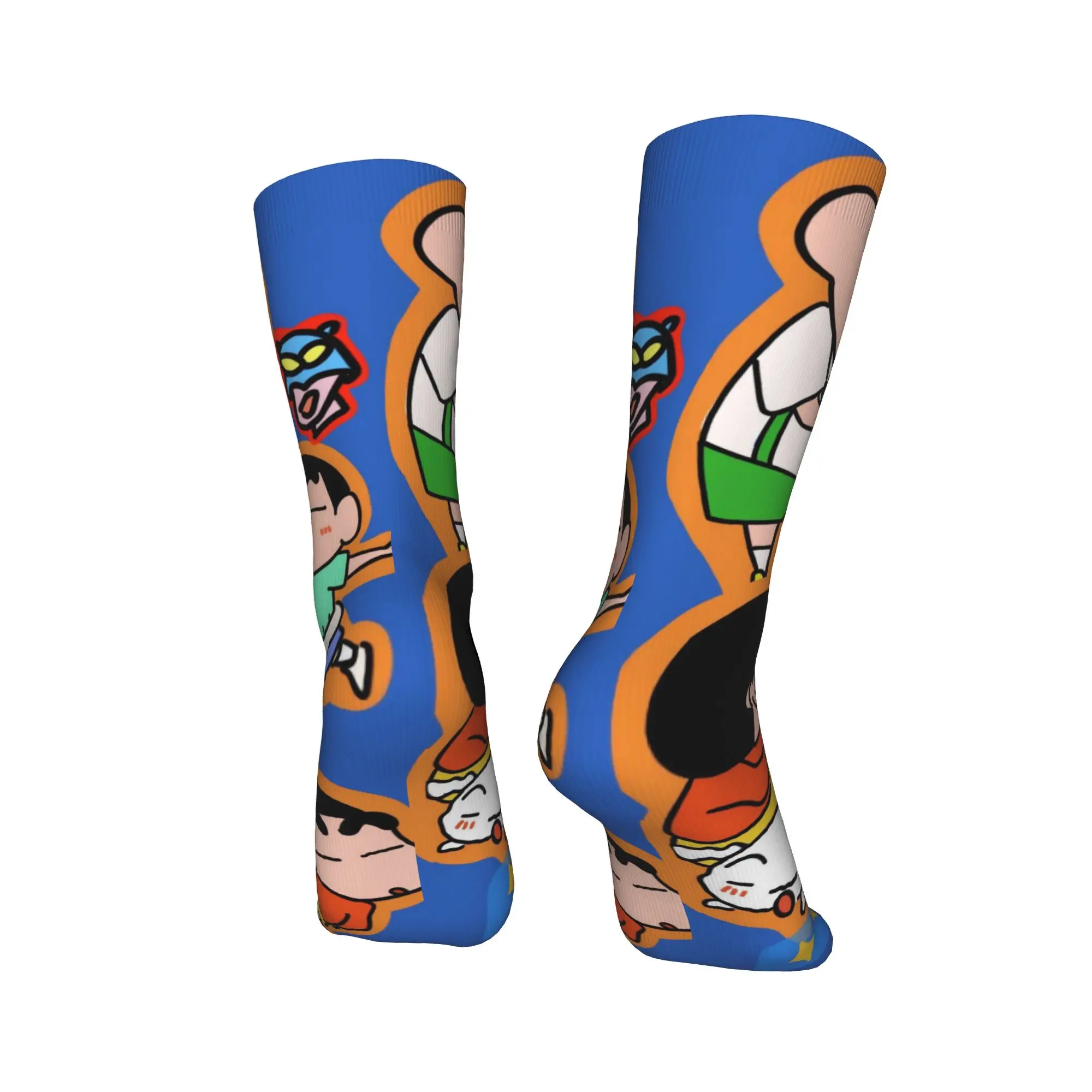 Cute Boy Crayons Shin chans Socks Winter  Stockings Korean Women Men Medium Soft Socks Custom Outdoor Sports Anti Slip Socks