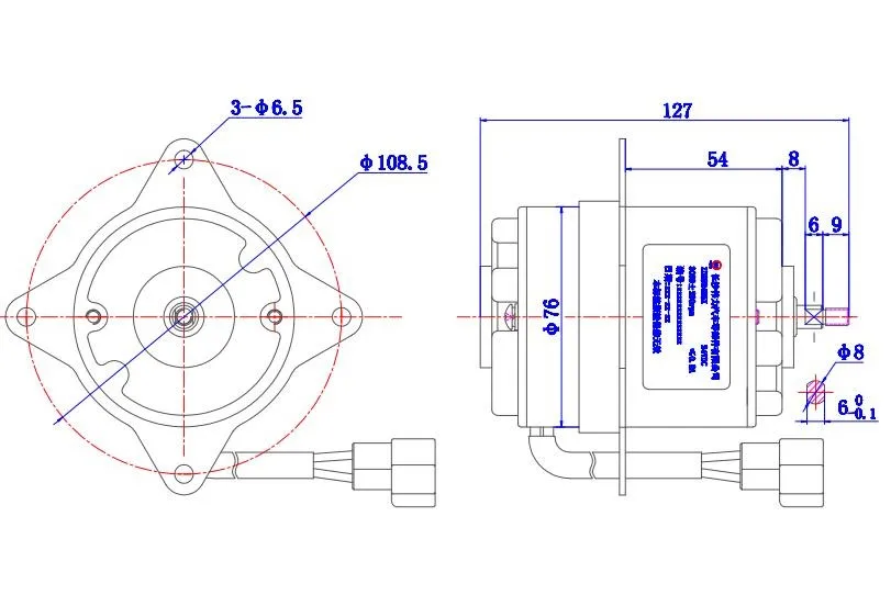 12v 24v ZD2924H5 Bus Blower Motor Korea Market