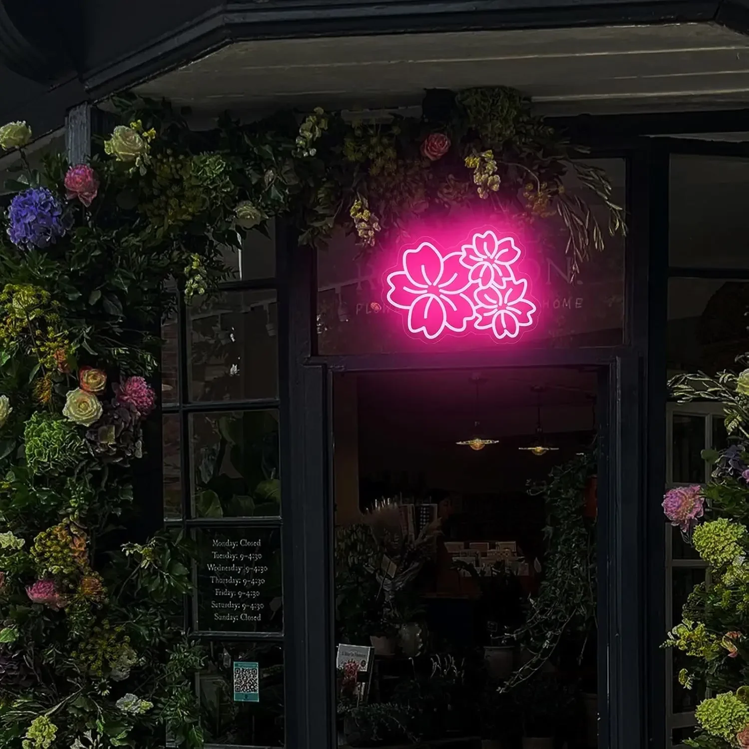 Cherry Flower Neon Sign LED Neon Light Sign Dimmable USB Powered for Beautiful Door Home Wall Drawing Room Decor Birthday Gifts