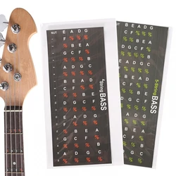 Bass Fingerboard Note Labels 4 / 5 Strings Bass Fretboard Note Map Decals Sticker Paper