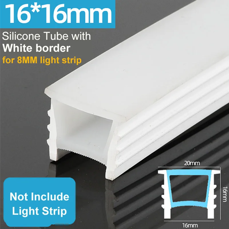 5m 10m Flexibele verzonken LED-siliconenbuis Licht Kanaalhouder Waterdicht Knipbaar Gemakkelijk te installeren Binnendecoratie DIY Speciaal gevormd