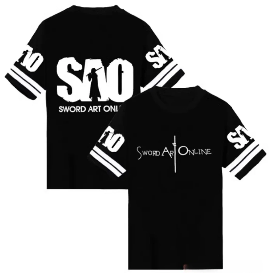 

Men's T-shirt Fashion SAO Sword Art Online Funny Tshirt Summer Casual Male T Shirt Hipster Hip-hop Tee Shirt Homme Streetwear