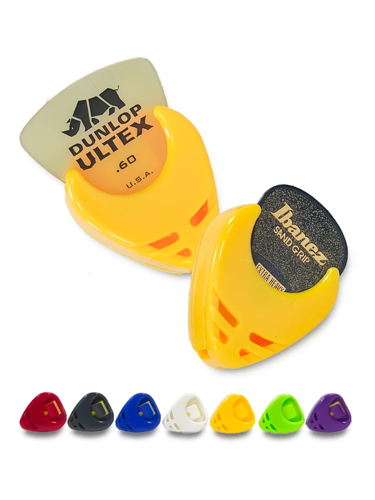 

6 PCS Plastic Guitar Picks Holder with Adhesive Backing (Random Color, Picks Not Included) Guitar Accessories