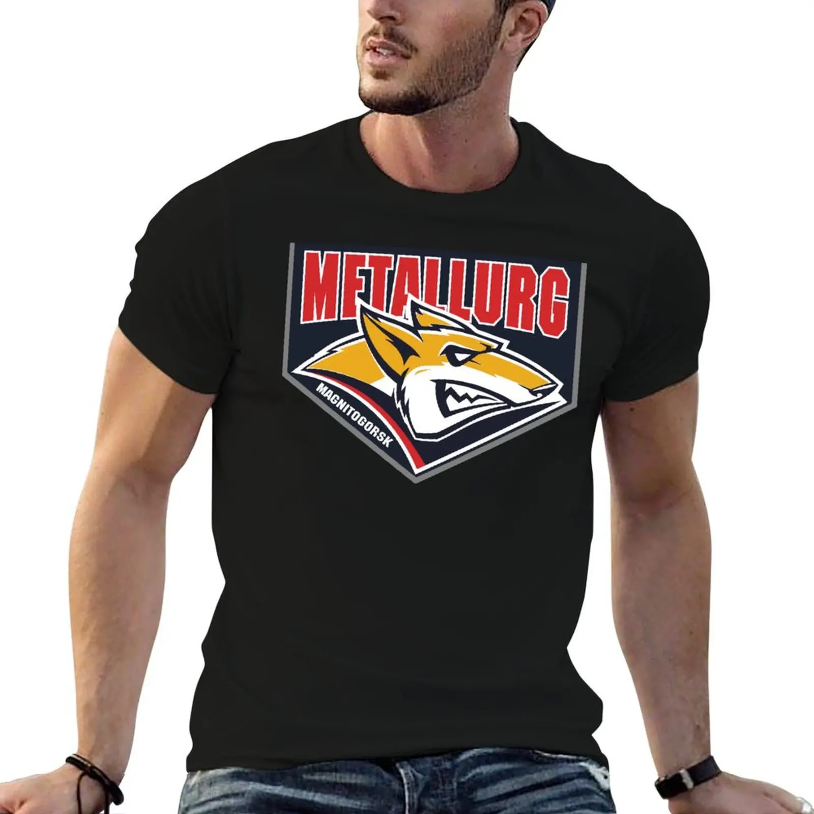 

Metallurg man man t shirts for shirt cotton Magnitogorsk Hockey tees t T-Shirt heavy graphic