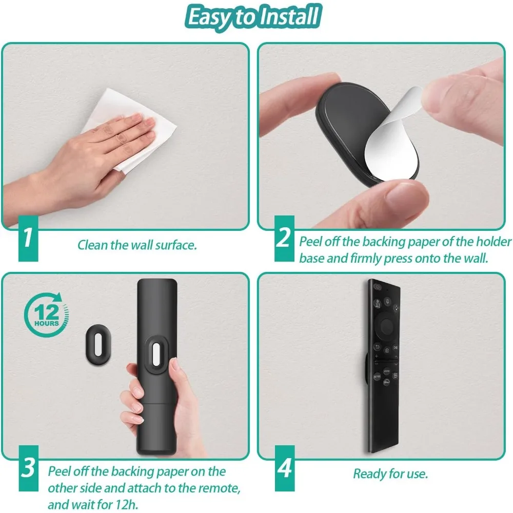 Магнитный держатель пульта дистанционного управления, настенное крепление, настенное крепление для пульта дистанционного управления для телевизора, силиконовый органайзер для пульта дистанционного управления, магнитный держатель пульта дистанционного управления