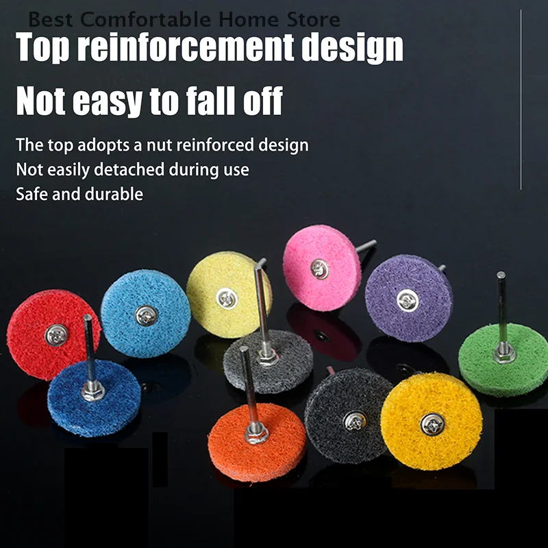 2/11 шт. набор абразивных полировальных дисков с хвостовиком 3/32 дюйма-2,35 мм для очистки, шлифовки, удаления ржавчины, удаления заусенцев, металла, дерева, камня