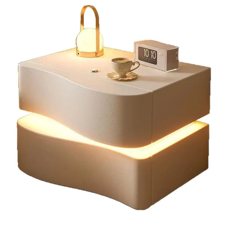 

Smart, bedside table, creative, storage cabinet, bread cabinet, modern, simple, home, bedroom, bedside table, with light