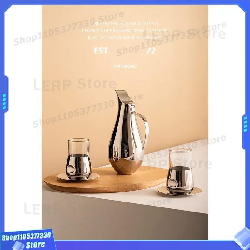 Double Wall Stainless Steel Glass Cup Creative Ins Style Thermal Mug for Home Office Tea Coffee Water Drinking Vessel Modern