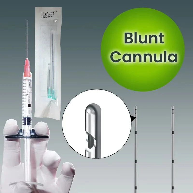 High Quality Korea Fine Micro Blunt Needle Canula 14G 90MM Blunt Tip Cannula Needle For Filler Hyaluronic