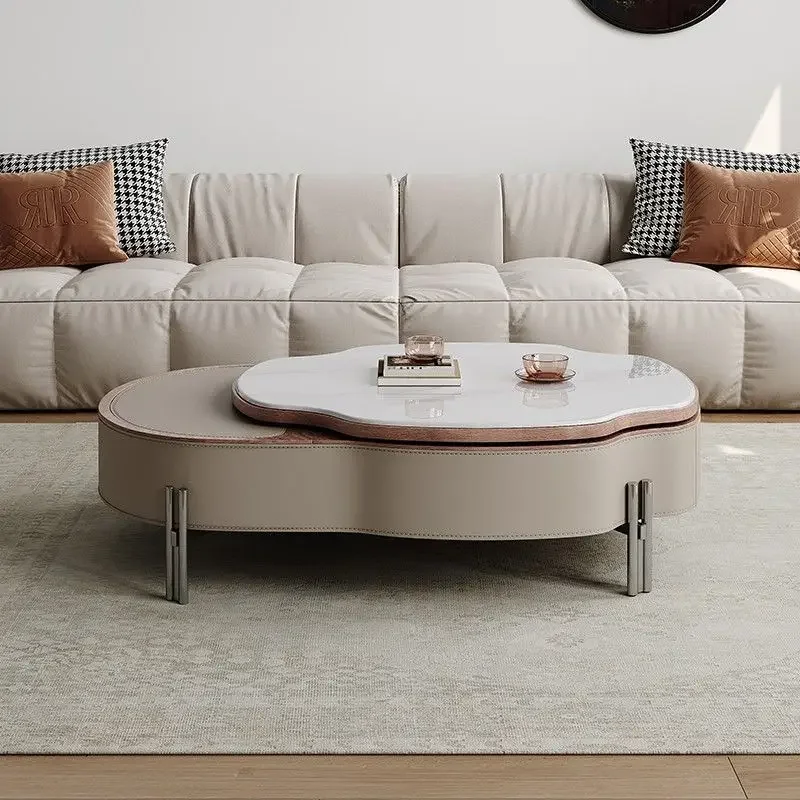 طاولة القهوة لغرفة المعيشة، طاولة قهوة جديدة لرفع حجر الجريزوفولفين #3