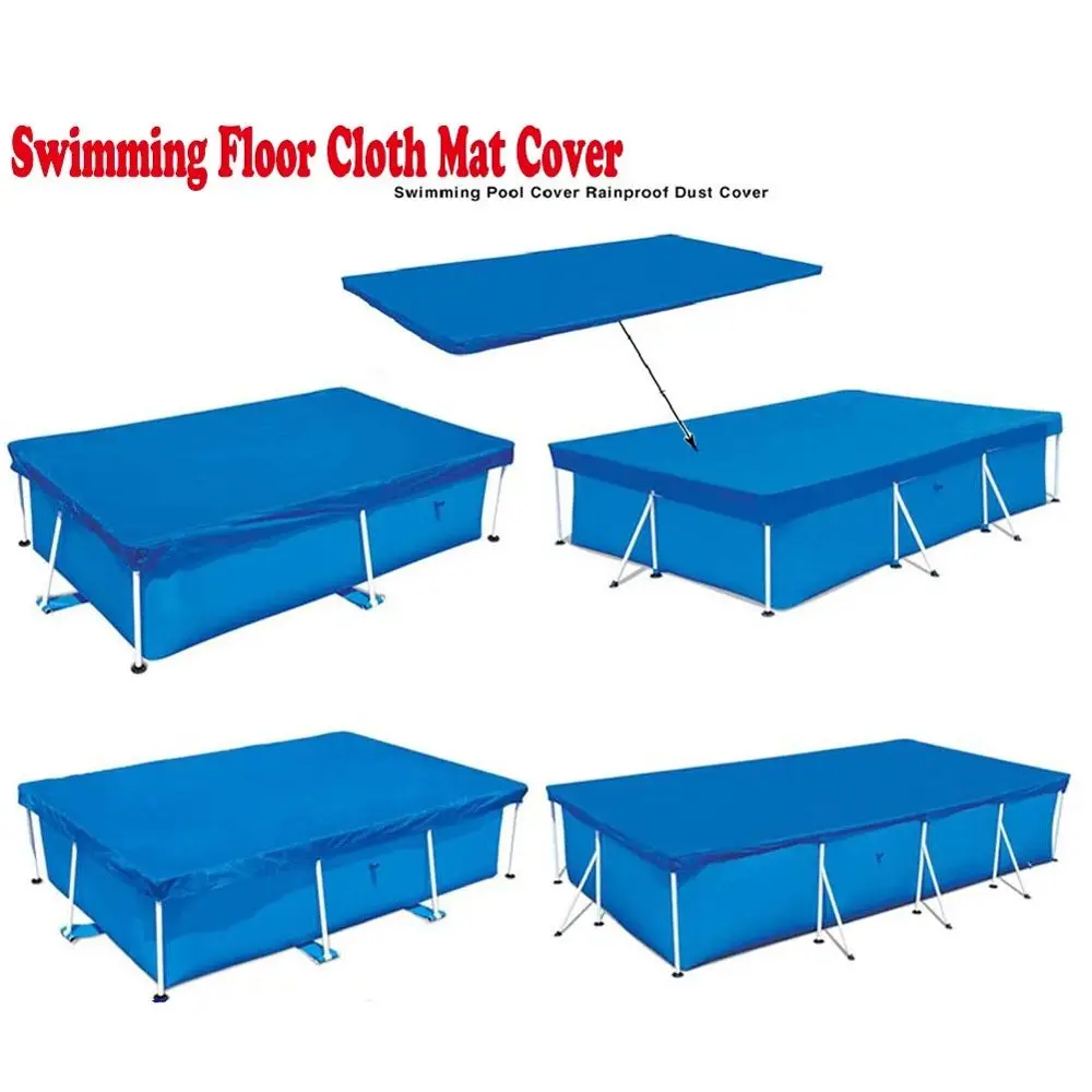 Cover Garden Pool Rainproof Rectangular Pool Cover Tarpaulin Swimming Pool Cover Pool Solar Tarpaulin Swimming Pool Protection