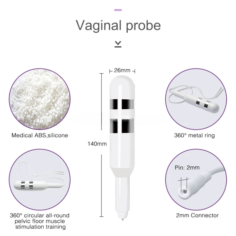 Pelvic Floor Muscle Stimulator Incontinence Treatment Pelvic Health Kegel Trainer Probe Strengthen Incontinence Machine Women