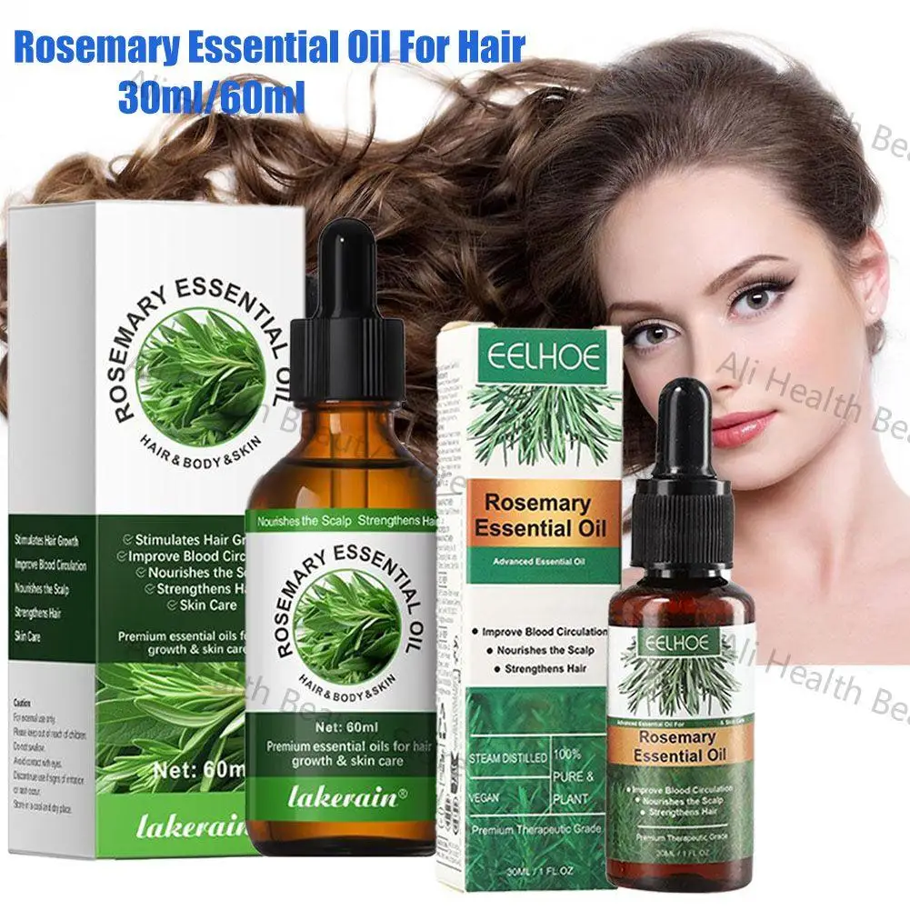 

30ml/60ml Rosemary Essential Oil Hair Care Oils Pure Natural Hair Essential Oils For Nourish Shiny Hair Healthy Care