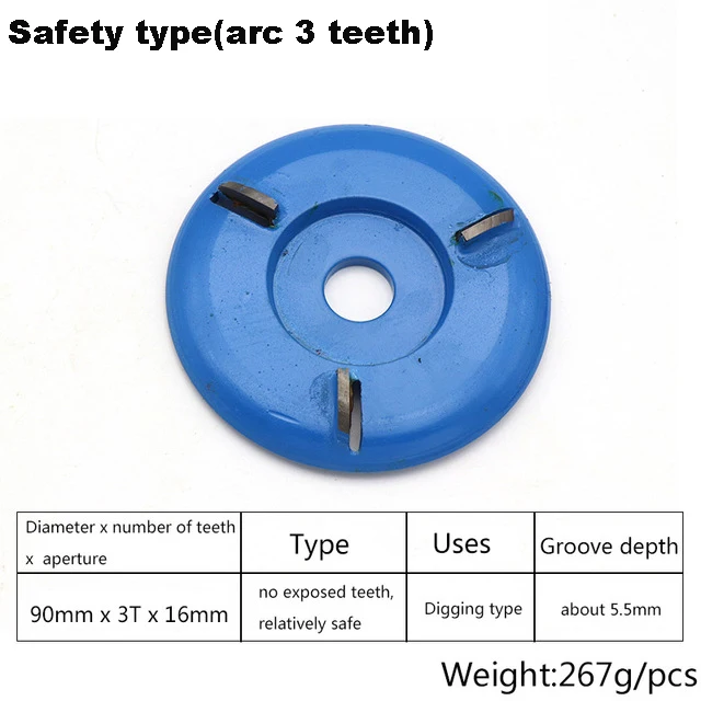 JUSTINLAU Woodworking Hexagonal Blade Tea Tray Saw Blade Multiple-type 16mm Aperture For Angle Grinder Wood Carving Grinder Disc