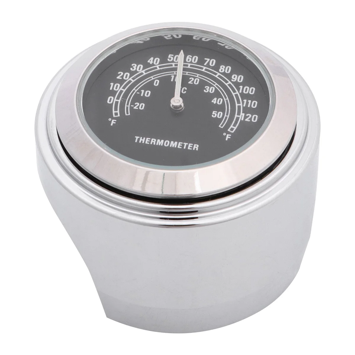 

Universal Motorcycle Handlebar Thermometer 22-25Mm Temperature Gauge Meter Celsius Fahrenheit Easy Install No Drilling Black