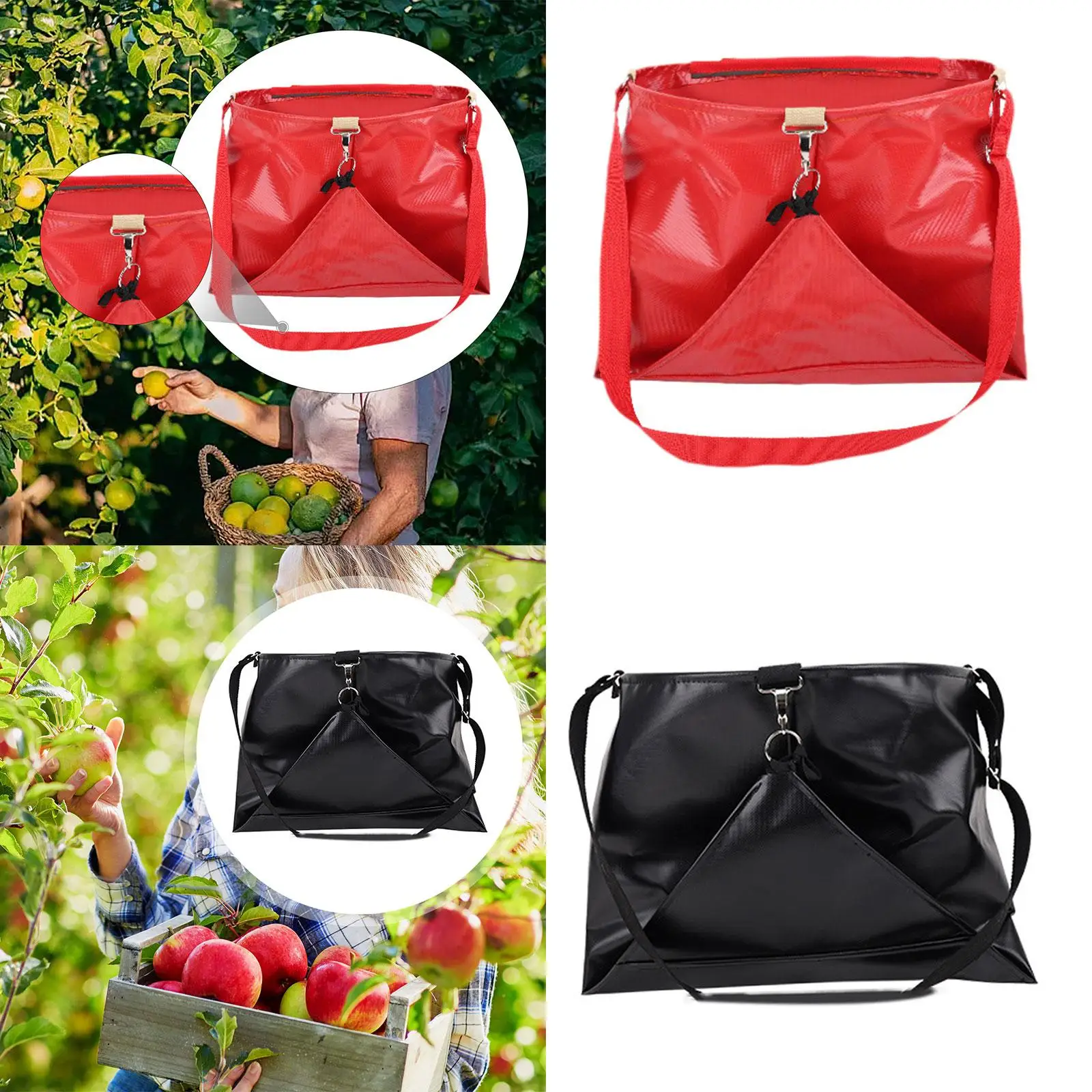 

Садовый фартук, сумка для сбора фруктов, износостойкая сетчатая сумка для хранения урожая для эффективного сбора овощей