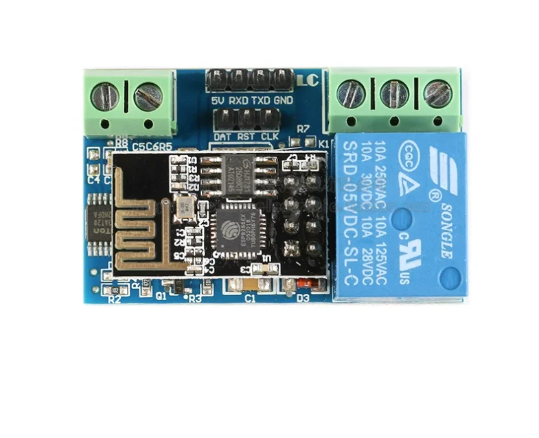 Módulo de interruptor de relé WiFi, puerto serie ESP8266 A, Internet de las cosas, hogar inteligente, nuevo, 1 unidad por lote