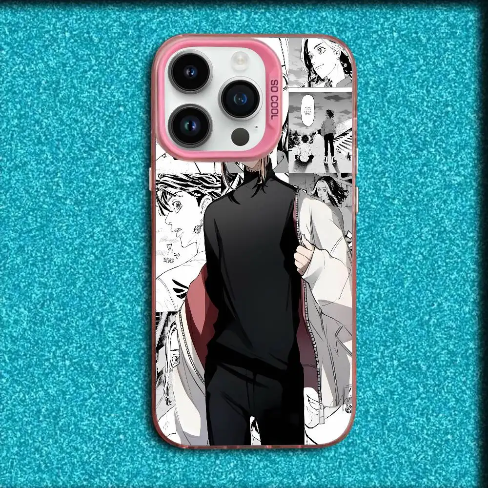 Coque de téléphone Tokyo Kazutora Revengers Hanemiya pour iPhone 17,16,15,14,13,12,11,Pro,Max,Plus,E,SE4,Air,Mini boîte IMD rose