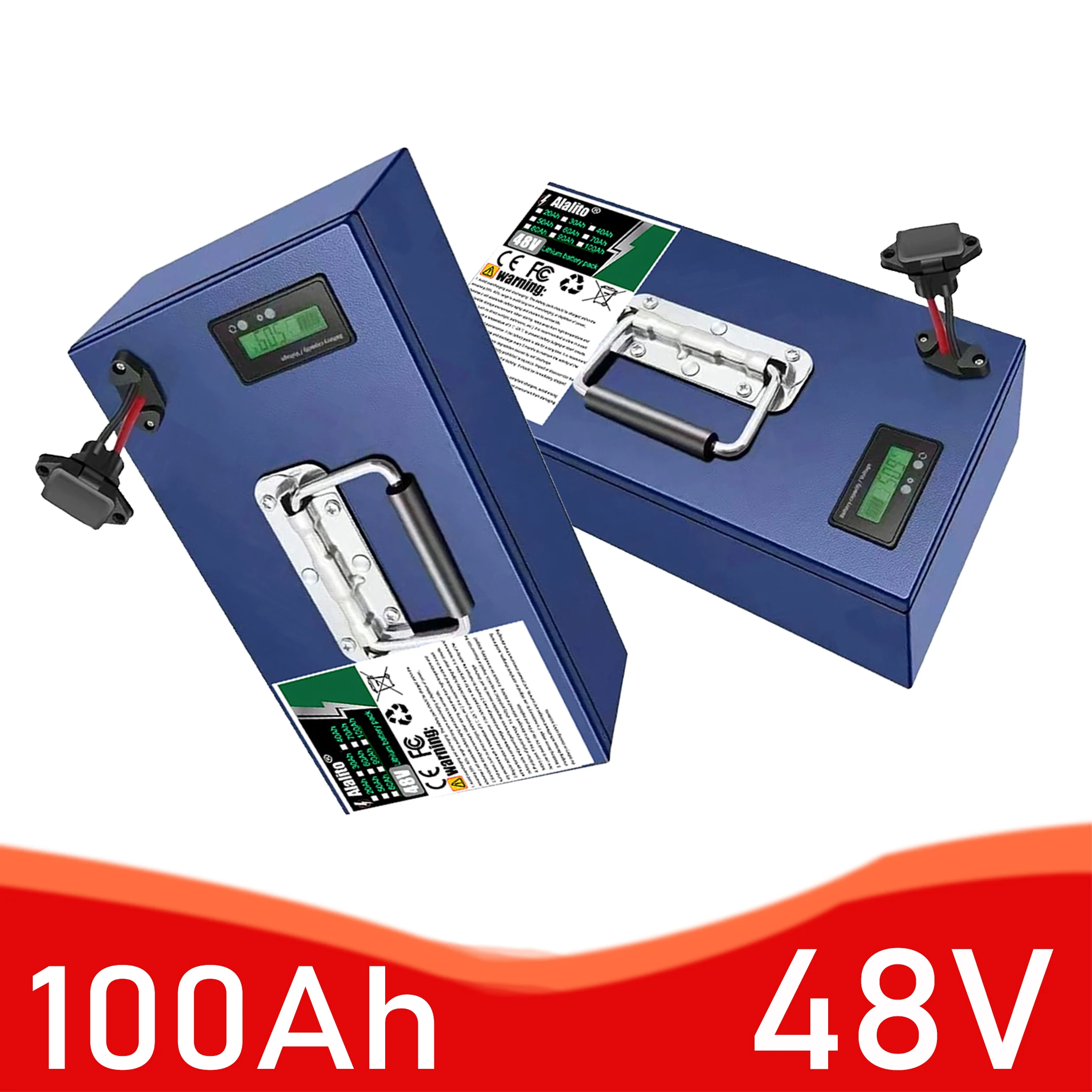 

Air freight, shipped within 24 hours, for 250-2000W motor equipment, 18650 lithium battery, 48V lithium battery pack, 100Ah