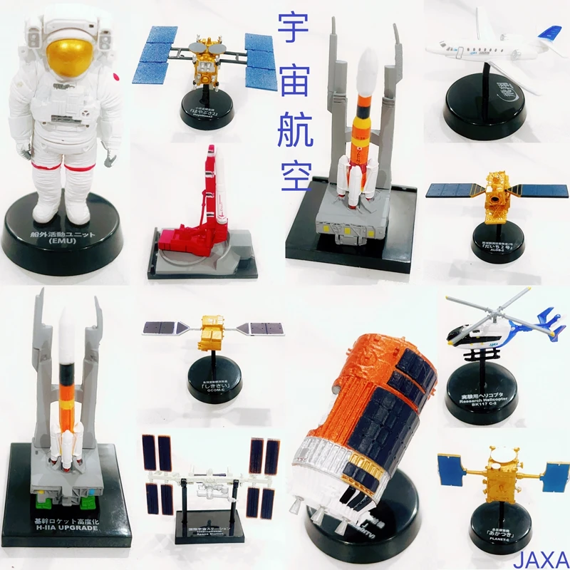 Japan Original Kawaii Gashapon Figure Anime Figurine Cute JAXA Space Aviation Simulation Miniature Model Capsule Toys Gift