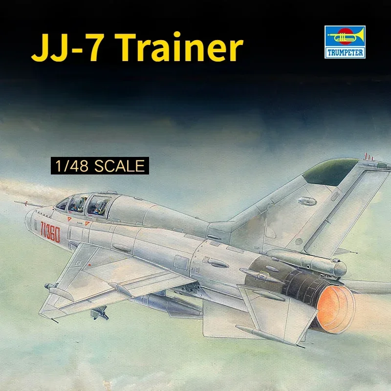 

Trumpeter 02824 Model Airplane 1/48 Scale JJ-7 Trainer Plastic Model Aircraft Kit for Adults Fighter Model Hobby Collection DIY