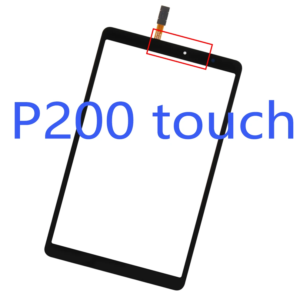 Do Samsung Galaxy Tab A 8.0 i S Pen (2019) P200 P205 ekran dotykowy Panel Digitizer czujnik LCD szkło przednie SM-P200 wymiana