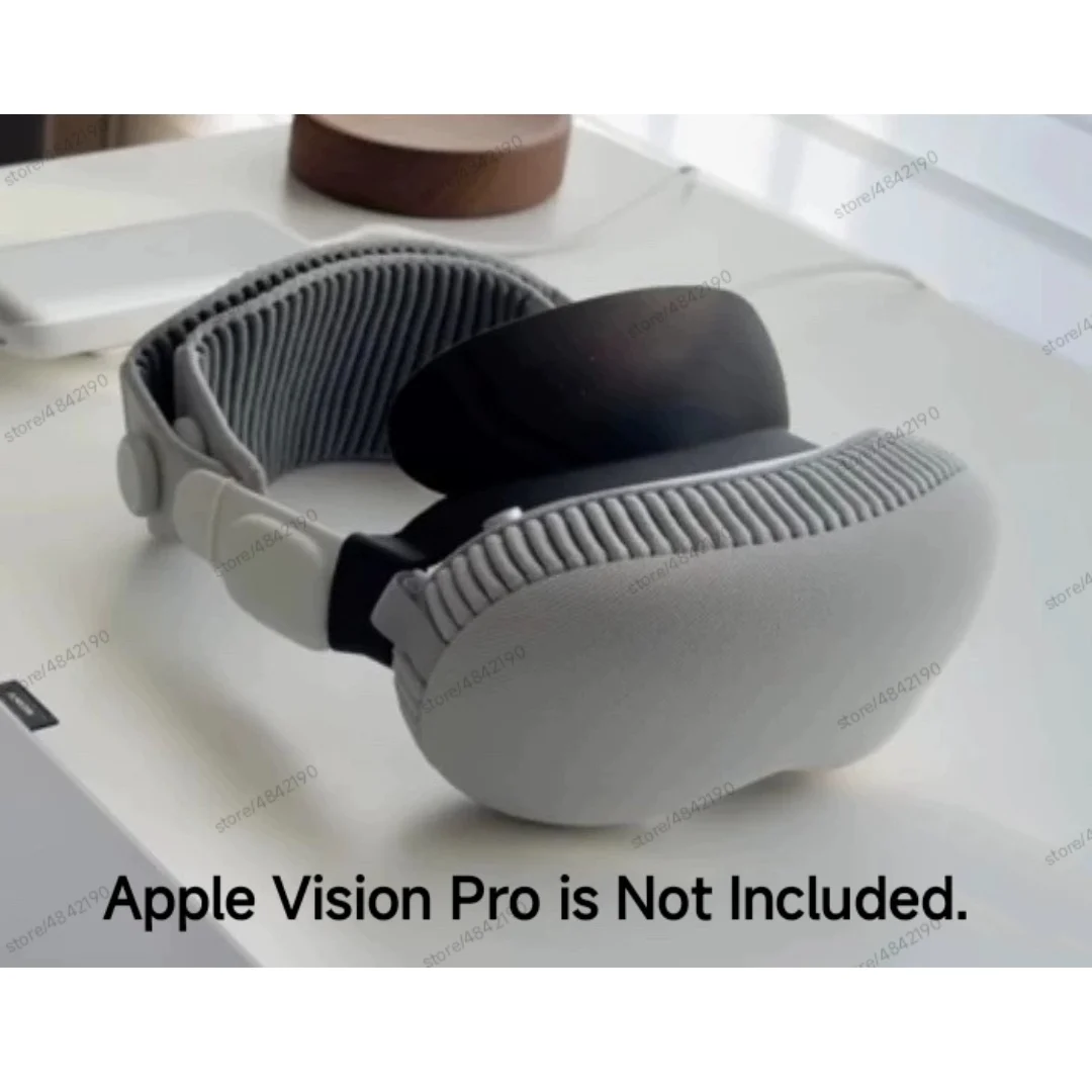 غطاء هواء مطبوع ثلاثي الأبعاد وبساط بطانة أمامية ناعمة لسماعة Apple Vision Pro VR ، استبدال أغطية الرأس ، ملحق إسفنجي مريح ، أجزاء أغطية الرأس