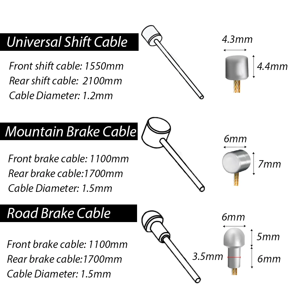 1pc Bike Pro Inner Cable Wire Nano Slick Polished Stainless Steel Road Mountain Bicycle Line Brake Shift Derailleur Cable