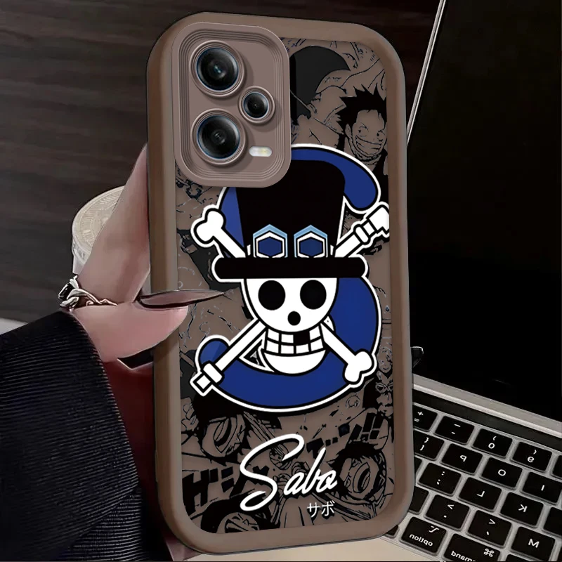 Anime O-One Pieces Skull Phone Case For Xiaomi Redmi Note 13 12 11 Pro Plus 5G 12S 11S 10S 10 9 9S 8 12C 13C 4G Silicone Cover