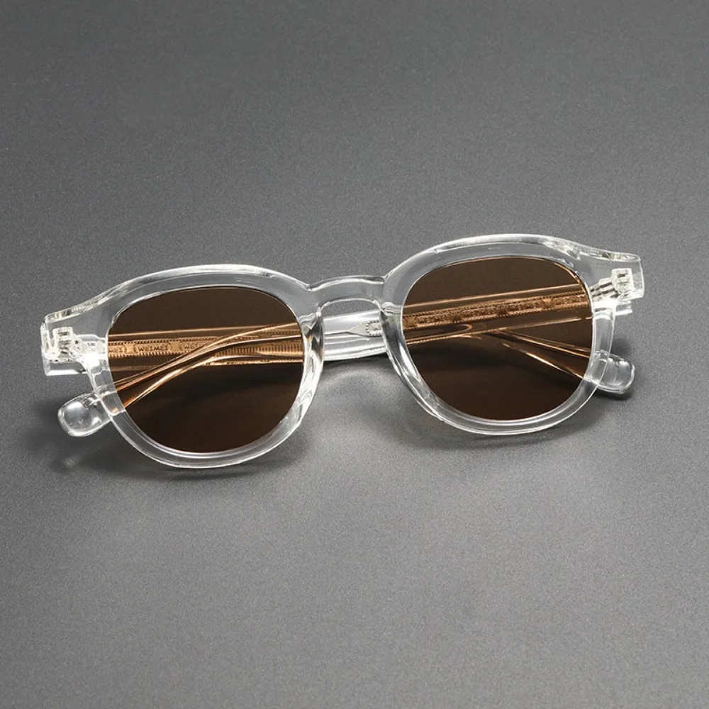 Polarisierte Sonnenbrille Männer Frauen Johnny Depp Lemtosh Stil Sonnenbrille Retro Runde Acetat Rahmen UV400 Objektiv Oculos – Detail 12